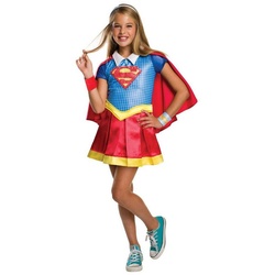 Rubie ́s Kostüm DC Superhero Girls Supergirl Kostüm für Kinder, Schickes Kostüm der Superheldin aus der Animationsserie rot 140