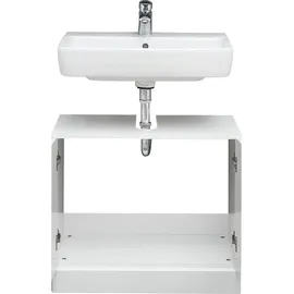 Saphir Waschbeckenunterschrank Quickset 955 65 x 54 cm Weiß Hochglanz