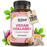 Yes Vegan Vegan Collagen (180 Kapseln) mit Aminosäuren, Vitamin A C E, Biotin, Silicium, Zink und Mangan 1x180 St