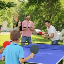 sportnow Tischtennisplatte Klappbar Indoor Blau