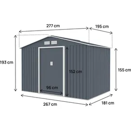 Habitat et Jardin Vegas II 5,29 m2 Grau