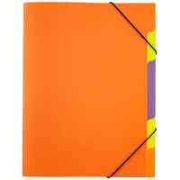 Pagna 41803-09 Ordnungsmappe, Funky School Trend PP, 5-teilig, orange