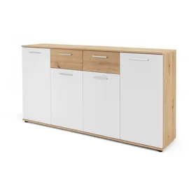 Die Möbelfundgrube Jacky 160 x 85 x 35 cm Weiß