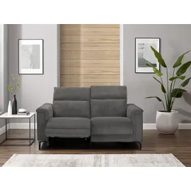 OTTO home 2-Sitzer OTTO HOME "LUND Cord, 160 cm, manuelle o. elektrische Relaxfunktion", grau (anthrazit), B:160cm H:97cm T:100cm, 100% Polyester, Sofas, USB-C bei elektrischer Ausführung, mit Kopfteilverstellung