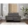 OTTO home 2-Sitzer OTTO HOME "LUND Cord, 160 cm, manuelle o. elektrische Relaxfunktion", grau (anthrazit), B:160cm H:97cm T:100cm, 100% Polyester, Sofas, USB-C bei elektrischer Ausführung, mit Kopfteilverstellung