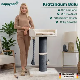 Happy Pet Balu Kratzbaum 100 cm grau-beige