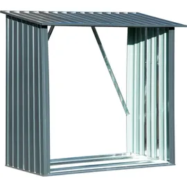 Dobar Kaminholzregal Madera Metall 163 x 83 x 154 cm Grau