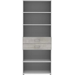 Büro Aktenregal mit zwei Schubladen Oberfläche melaminbeschichtet