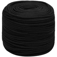 VidaXL Arbeitsseil Schwarz 10 mm 100 m Polyester