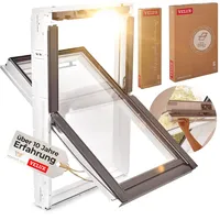 VELUX Kunststoff Dachfenster "Energie Technology" mit 3-fach Verglasung inkl. Eindeckrahmen und gratis Rollo (78 x 98 (MK04))