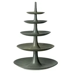 Koziol Etagere BABELL L, 5-stöckig 7185701 , Farbe: dunkelgrau