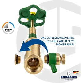 Schlösser Entleerungsventil 1/4" O-Ring