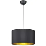meineWunschleuchte Pendelleuchte 1-flg. dimmbar Ø 40 cm rund schwarz/gold
