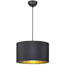 meineWunschleuchte Pendelleuchte 1-flg. dimmbar Ø 40 cm rund schwarz/gold