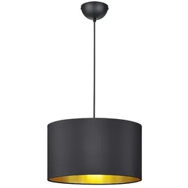 meineWunschleuchte Pendelleuchte 1-flg. dimmbar Ø 40 cm rund schwarz/gold