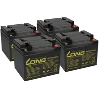 KungLong Akku für Elektro Roller Scooter 90S 4KW 4x 12V 50Ah 48V AGM Blei