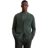 Marc O'Polo Herren, Cardigan grün unifarben, grün, Herbst/Winter 2025/2026