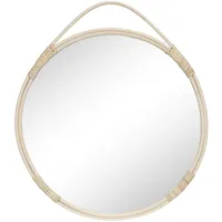 House Nordic Wandspiegel Ø50 cm Natur