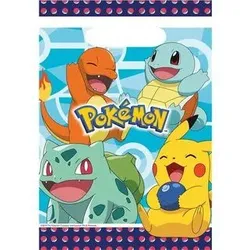 AMSCAN 9904824 8 Partytüten Pokemon Plastik