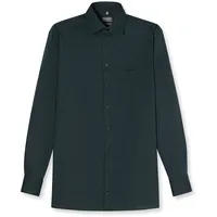 Olymp Businesshemd OLYMP "OLYMP Luxor, comfort fit, New Kent", Herren, Gr. 45, Normaler Arm, grün, 100% Baumwolle, Hemden