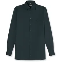 Olymp Businesshemd OLYMP "OLYMP Luxor, comfort fit, New Kent", Herren, Gr. 45, Normaler Arm, grün, 100% Baumwolle, Hemden