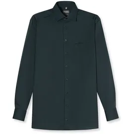Olymp Businesshemd OLYMP "OLYMP Luxor, comfort fit, New Kent", Herren, Gr. 45, Normaler Arm, grün, 100% Baumwolle, Hemden