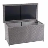 MCW Poly-Rattan Kissenbox D88 170l Basic Grau 51x100x50cm 170l