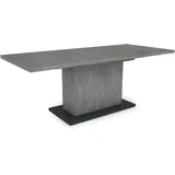 byLIVING Tisch mit Auszug ATHEN in Beton-Optik / 160-200 x 90, H 75 cm | Gr.: onesize