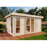 Alpholz Gartenhaus Aldo-28 C Flachdach Unbehandelt 496 cm x 368 cm