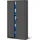 Jan Nowak C001H Aktenschrank 195 x 90 x 40 cm anthrazit
