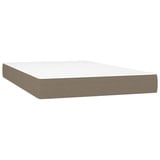 vidaXL Taschenfederkernmatratze Taupe 120x200x20 cm Stoff