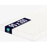 Ortho-Relax Kaltschaummatratze 90x200cm, 13cm hoch, 100 Nächte Probeschlafen, Matratze aus atmungsaktivem Komfortschaum, 7-Zonen Matratze - Härtegrad Mittel bis fest, ÖkoTex Rollmatratze