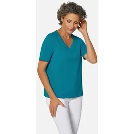 GOLDNER Halbarm Basic-Shirt Petrol 50