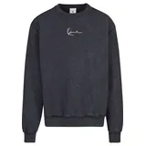 Karl Kani Rundhalspullover KARL KANI "Karl Kani Herren", Herren, Gr. S, schwarz, 80% Baumwolle, 20% Polyester, mehrfarbig, loose fit, Rundhals, Pullover Rundhalspullover