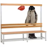 SZ METALL Sitzbank 200 x 42 x 30 cm braun