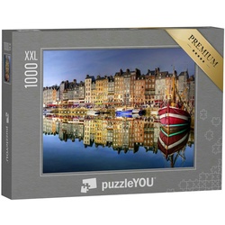 puzzleYOU Puzzle Puzzle 1000 Teile XXL „Honfleur, Stadt in der Normandie, Frankreich“, 1000 Puzzleteile, puzzleYOU-Kollektionen Frankreich