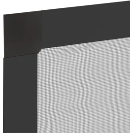 hecht International Fliegengitter mit Aluminiumrahmen 130 x 150 cm Anthrazit