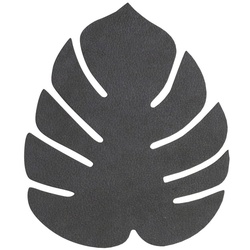LindDNA - Glasuntersetzer Monstera, Nupo schwarz
