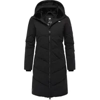 Ragwear Damen, Wintermantel Warmer wasserdichter Steppmantel lang mit abnehmbarer