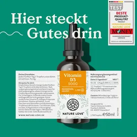 Nature Love Vitamin D3 5000 I.E Tropfen 50 ml