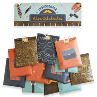 Papierdrachen Adventskalender für den Ehemann - 24 Papiertüten in 4 verschiedenen Design und 24 Sticker - außergewöhnliche Geschenkidee - für deinen Liebsten - Lieblingsmann - Set 1
