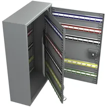 BASI Schlüsselschrank SS 100 PZ 2171-0199 Anzahl Haken 200 Grau (Metallgehäuse)