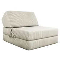 Mirjan24 Sofa Kevin Cord mit Schlaffunktion, Schlafsofa, Bettsessel, Klappmatratze, Faltmatratze, Gästebett, Schlafcouch, Kinderzimmer (Poso 100)