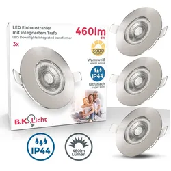 LED Einbauleuchten Set nickel 5W 3er SET