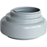 Inefa Fallrohr Verbindungsstück PVC DN 75 zu Abfluss, Grau Dachentwässerung