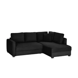 bobb Ecksofa mit Boxspringpolsterung Lisa de Luxe ¦ schwarz ¦ Maße (cm): B: 235 H: 90 T: 184.0