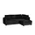 bobb Ecksofa mit Boxspringpolsterung Lisa de Luxe ¦ schwarz ¦ Maße (cm): B: 235 H: 90 T: 184.0