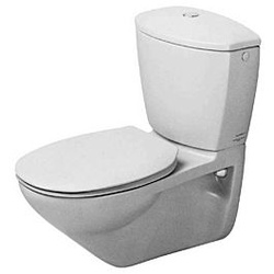 Duravit Duraplus Wand Tiefspül WC 0195090000 weiss, mit Cascade Technik, Practica-Cascade