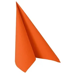 500 Servietten nektarine `ROYAL Collection` 1/4-Falz 40 x 40 cm Stoffoptik