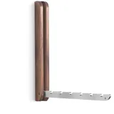 side by side Garderobenhaken Klapphaken Nussbaum